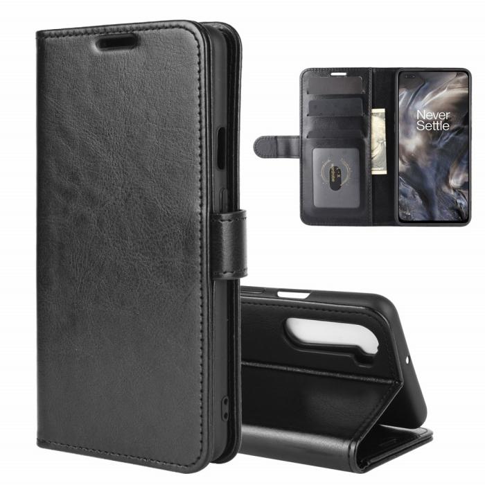 OEM - Crazy Horse Fodral Till OnePlus Nord - Svart