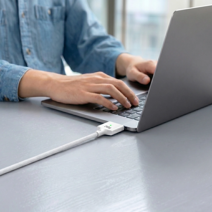 Tech-Protect - Tech-Protect Macbook-Kabel USB-C Till Magsafe 3 140w 2m Ultraboost - Vit