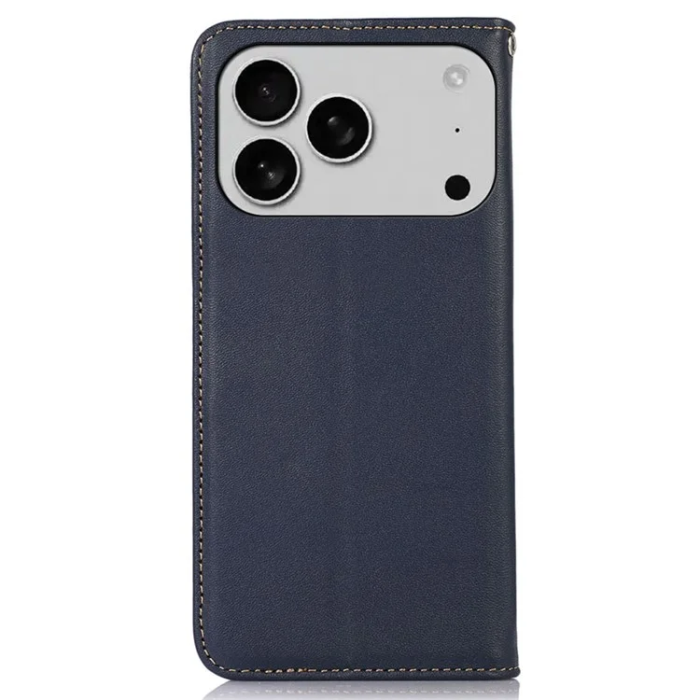 KHAZNEH - KHAZNEH iPhone 17 Pro Max Plånboksfodral Äkta Läder RFID