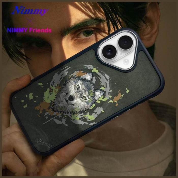 NIMMY - Nimmy iPhone 16 Mobilskal MagSafe Wolf - Mörkgrå
