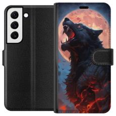 iSecrets - Plånboksfodral till Samsung Galaxy S22 5G med Ylande varg
