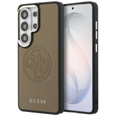 Guess - Guess Mobilskal F&ouml;r Galaxy S26 Ultra MagSafe Perforated Logo - Brun