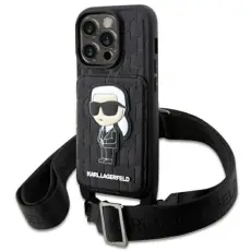 KARL LAGERFELD - Karl Lagerfeld iPhone 14 Pro Halsbandsskal Crossbody Ikonik