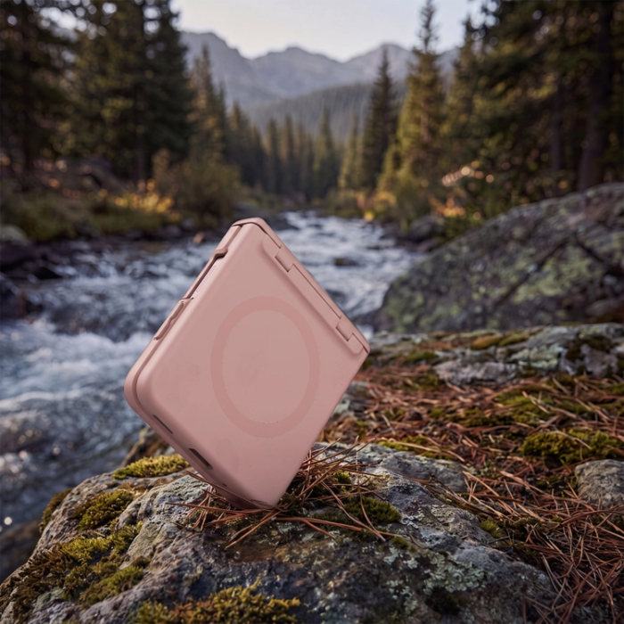 Spigen - Tech-Protect Mobilskal För Galaxy Z Flip 8 Magsafe Kevlar Aura - Rosa