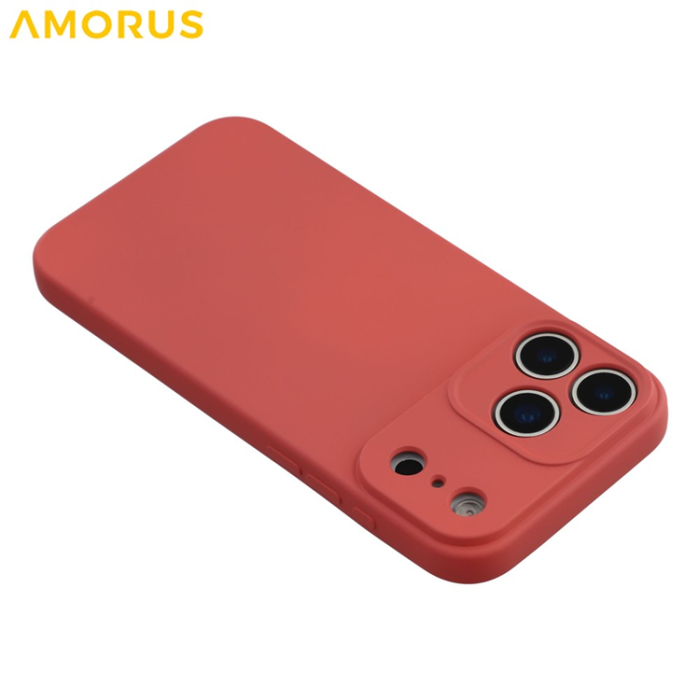 Amorus - AMORUS iPhone 17 Pro Max Mobilskal Precise Cutouts - Röd
