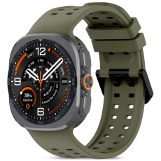 Tech-Protect - Tech-Protect Galaxy Watch Ultra 1/2 (47mm) Armband Silikon Air - Olive Gr&ouml;n