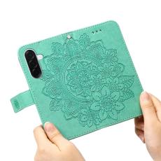 OEM - Samsung Galaxy A37 Pl&aring;nboksfodral Konstl&auml;der St&auml;ll Skydd - Gr&ouml;n