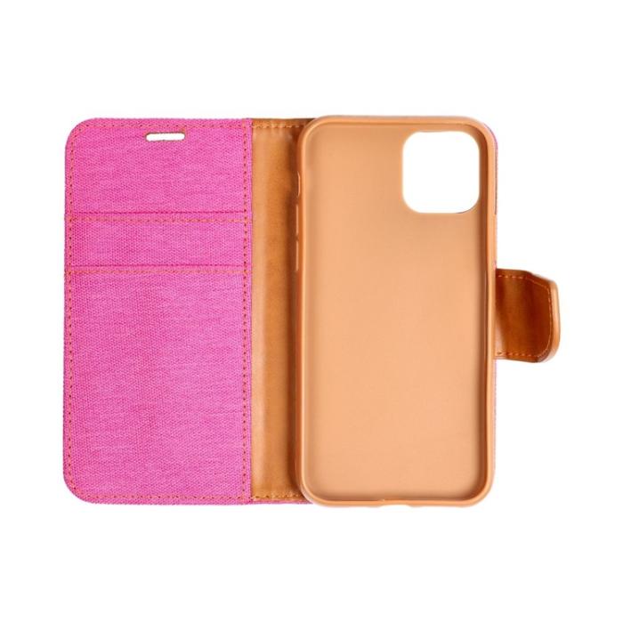 OEM - Galaxy S23 FE Plånboksfodral Canvas - Rosa