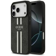 Guess - Guess iPhone 17 Pro Mobilskal MagSafe 4G Printed Stripes - Svart
