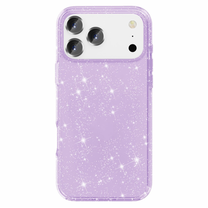 AMORUS - AMORUS iPhone 17 Pro Mobilskal Shockproof - GlitterLila