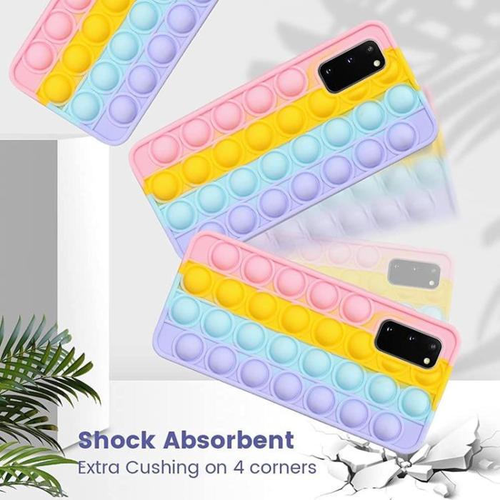 UTGATT1 - Pop it Fidget Skal till Samsung Galaxy S20 - MultiColor
