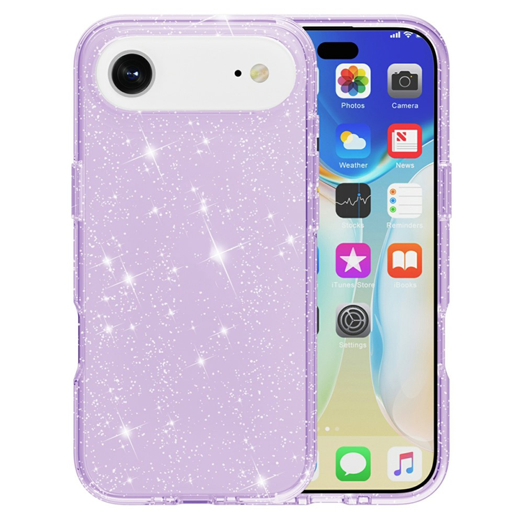 AMORUS iPhone Air Mobilskal Shockproof - GlitterLila | 2353 | AlltMobil