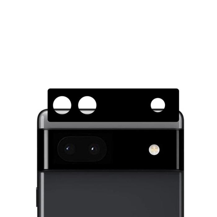 A-One Brand - [1-PACK] Google Pixel 6a Härdat Glas Skärmskydd Kameralinsskydd - Svart