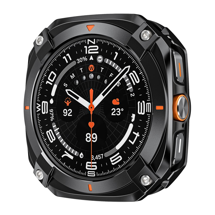 Samsung Galaxy Watch Ultra (47mm) Skal Cyber Style - Svart/Orange | 2353 | AlltMobil