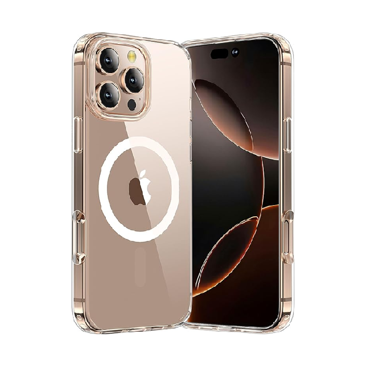 iPhone 16 Pro Mobilskal MagSafe Anti Shock 1.5 mm - Transparent | 2353 | AlltMobil