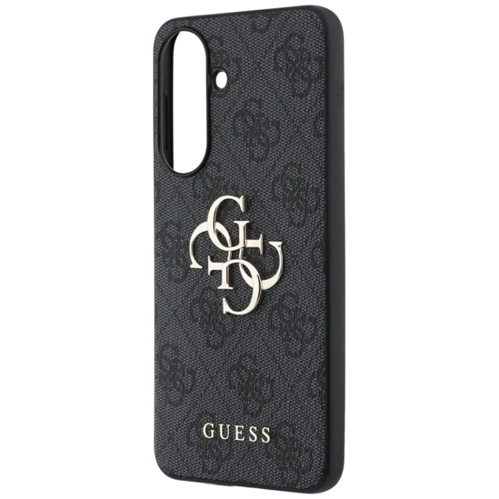 Guess - Guess Mobilskal För Galaxy A37 5G Läder 4G Metal Logo - Svart