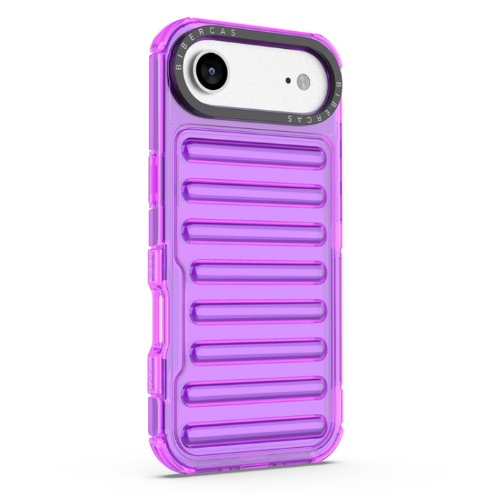 A-One Brand - iPhone 17 Air Mobilskal Stripe Design Detachable - Lila