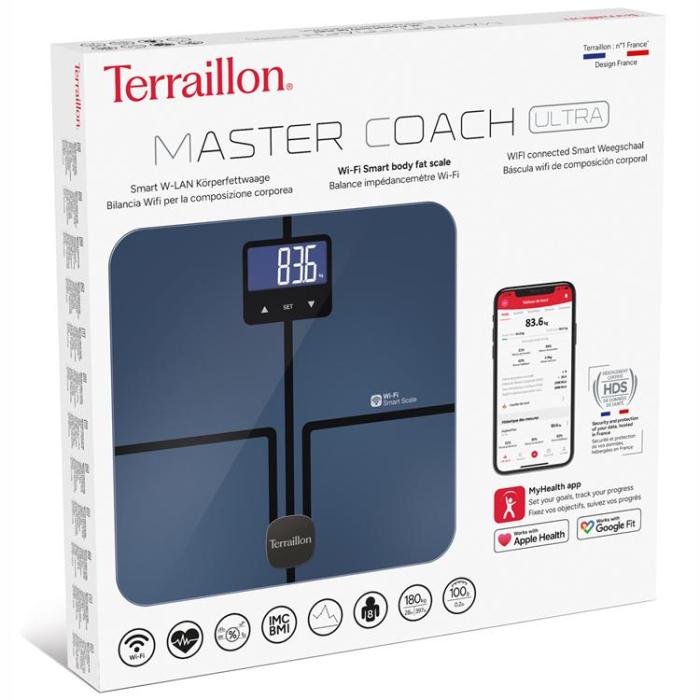 Terraillon - Terraillon Personvåg Master Coach Ultra Wifi & BMI 180 kg