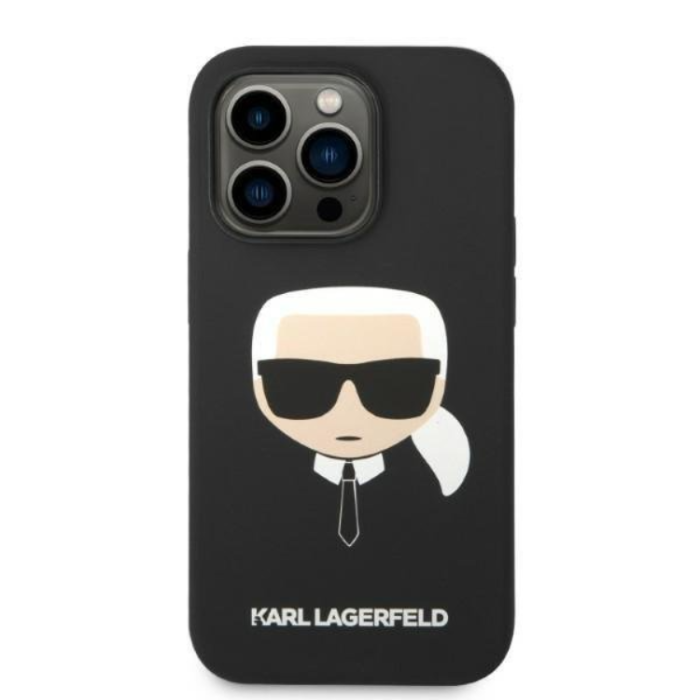 KARL LAGERFELD - Karl Lagerfeld iPhone 14 Pro Max Skal Magsafe Silicone - Svart
