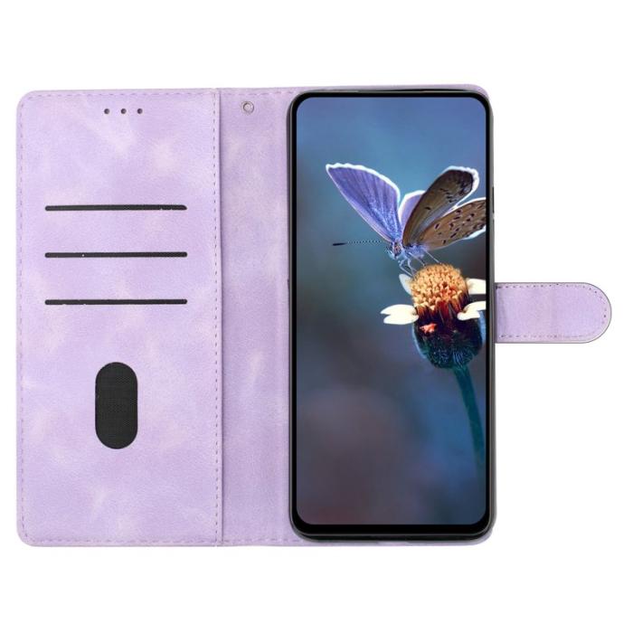 OEM - Mobilskal till Samsung Galaxy S26 Ultra KonstLäder Fjäril Blommönster - Lila