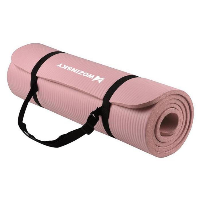 UTGATT5 - Wozinsky Gymnastik Halkfri Matta 181x63x1 cm - Ljusrosa