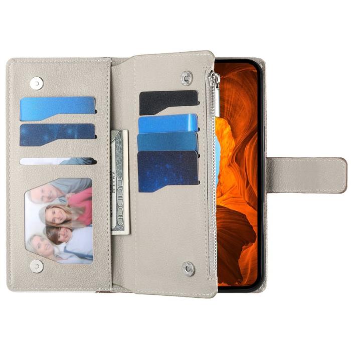 OEM - Zipper Samsung Galaxy S26 Plånboksfodral Konstläder - Röd