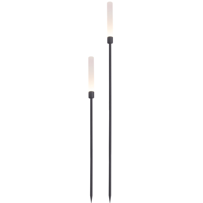 LightsOn - LightsOn Frost Ljuspelare 126 + 91 cm 2-pack Grå