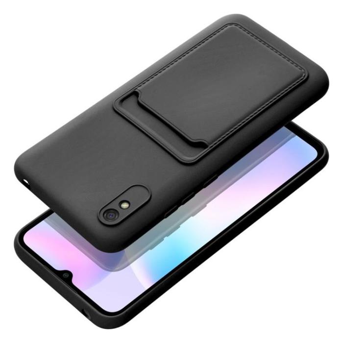 Forcell - Forcell Xiaomi Redmi 9A/9AT Skal Korthållare - Svart