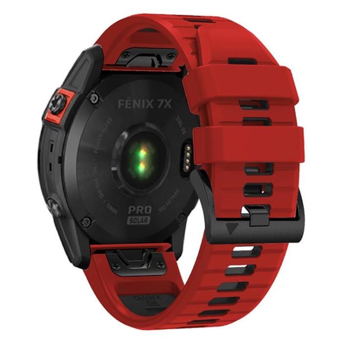 Tech-Protect - Tech-Protect Garmin Fenix 5/6/7 Armabnd - Röd