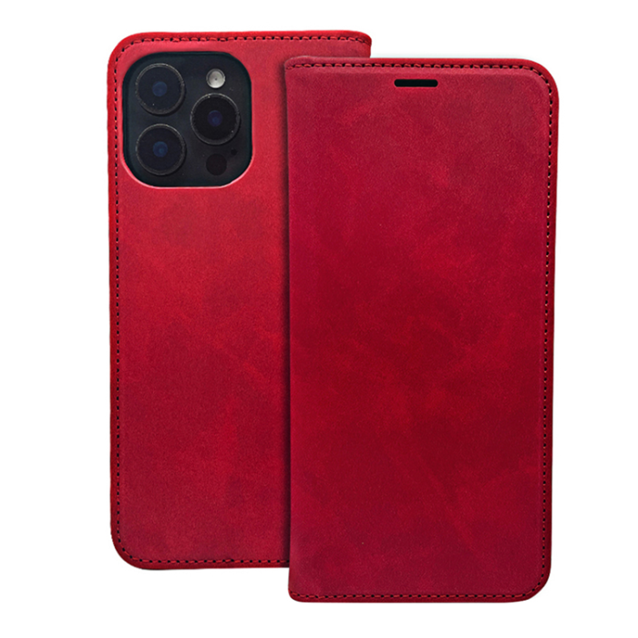 OEM - Galaxy A15 4G/5G Plånboksfodral Smart Suede - Röd