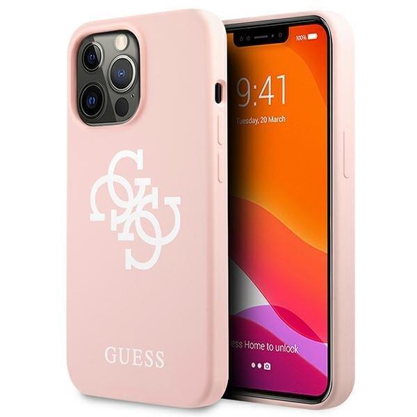 Guess Silicone Logo Skal iPhone 13 Pro - Rosa | 2353 | AlltMobil