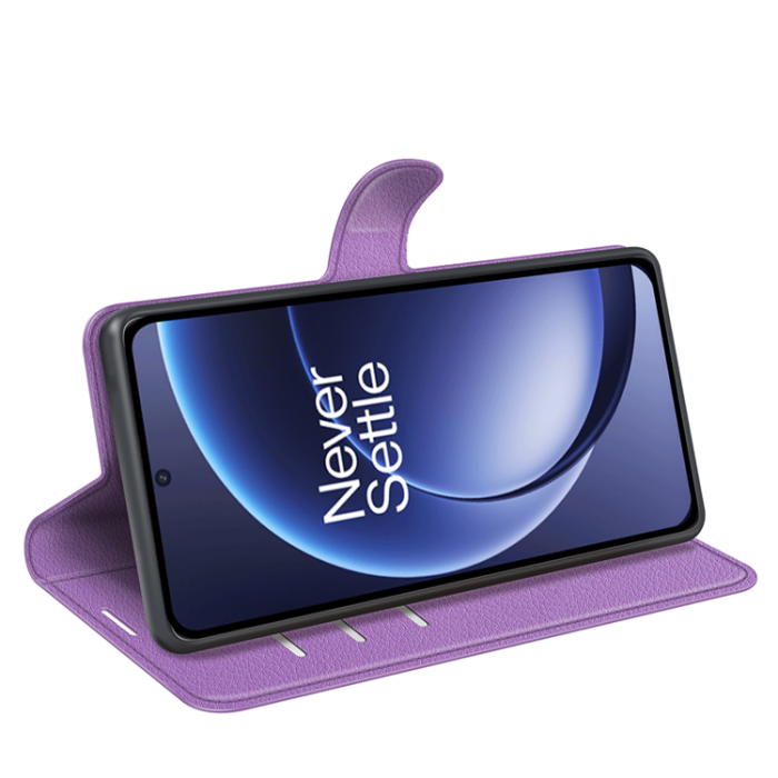 A-One Brand - OnePlus 15 5G Plånboksfodral Litchi Shockproof Konstläder