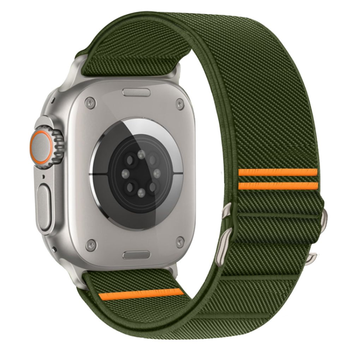 Tech-Protect - Tech Protec Apple Watch (44/45/46/49mm) Armband Nylon Slip - Khaki