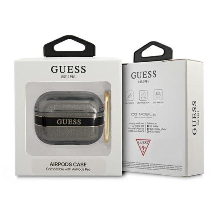 Guess - Guess AirPods Pro Skal Strap Collection - Svart