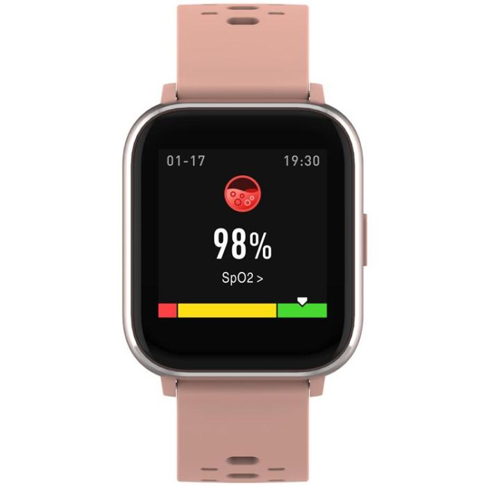 Denver - DENVER Smart Watch med Temp, Syre och Hjärtfrekvens - Rosa