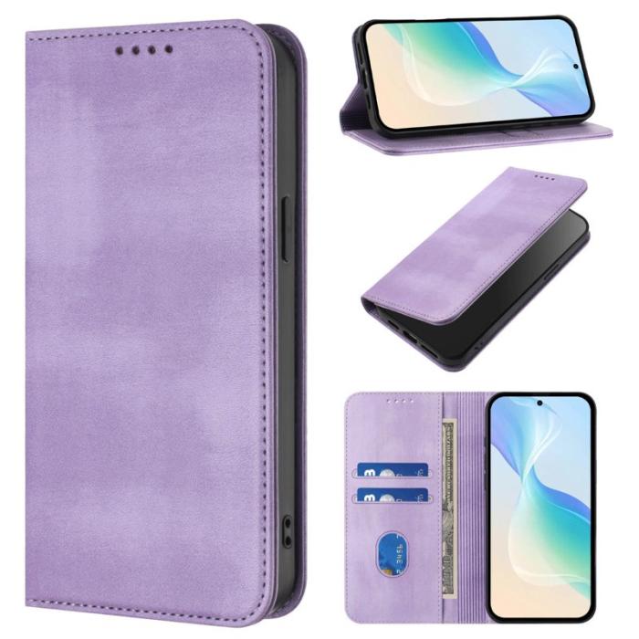 OEM - Samsung Galaxy S26+ Plånboksfodral Konstläder RFID Skydd - Lila