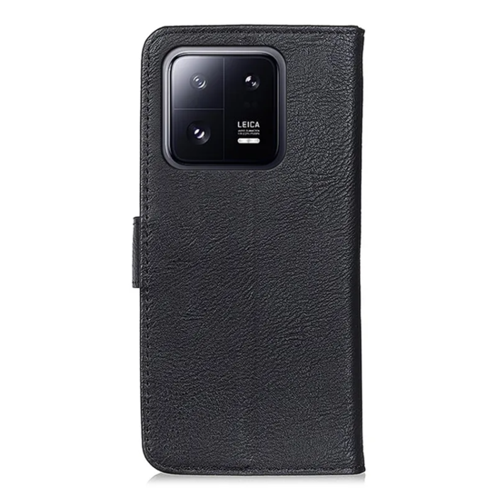 KHAZNEH - KHAZNEH Xiaomi 13 Plånboksfodral Cowhide - Svart