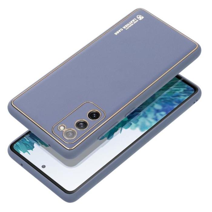 OEM - Galaxy S23 FE Mobilskal Läder - Blå
