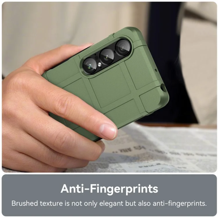 A-One Brand - Sony Xperia 1 VII Mobilskal Grid Scratch-Proof - Grön