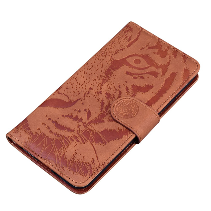 OEM - Sony Xperia 1 VII Plånboksfodral Tiger Print - Marrón