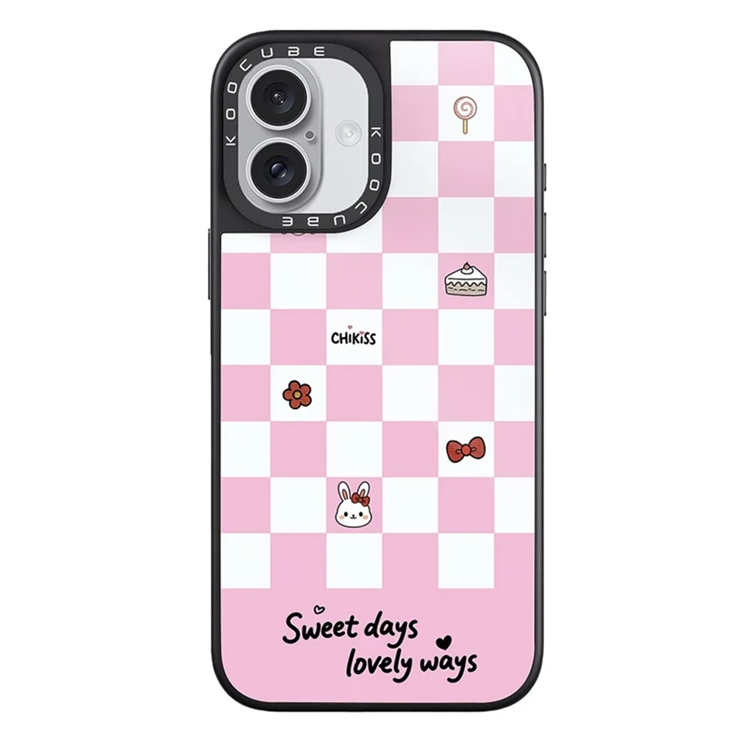 iPhone 16 Mobilskal MagSafe Aluminium Silikon (Style F) | 2353 | AlltMobil