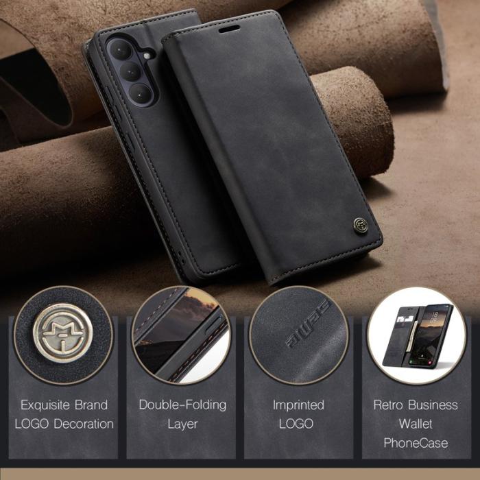 Caseme - CaseMe Plånboksfodral för Samsung Galaxy S26 Plus Konstläder Ställ - Svart