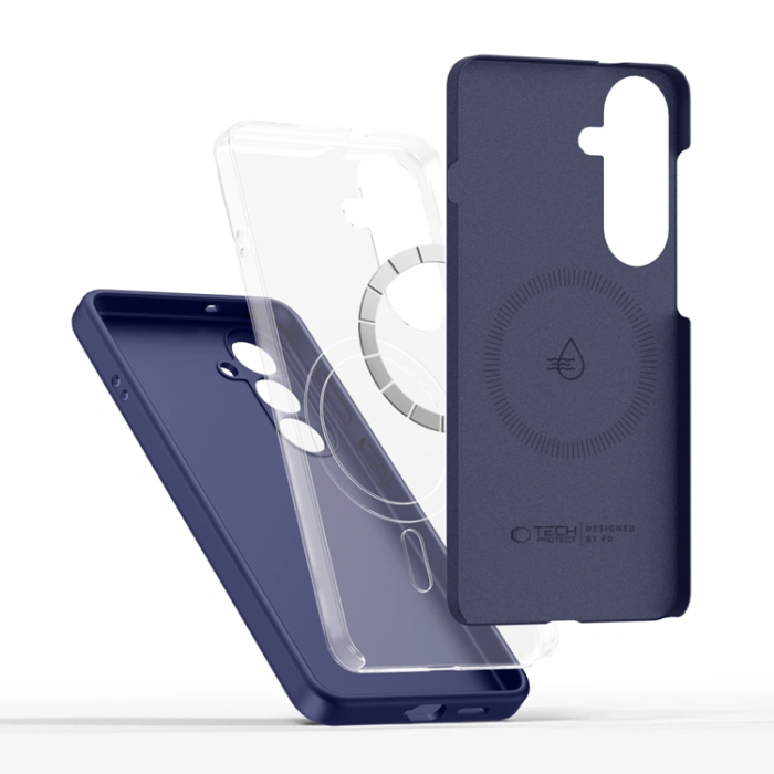 Tech-Protect - Tech-Protect Mobilskal För Galaxy S26 Magsafe Silikon - Cobalt Violet