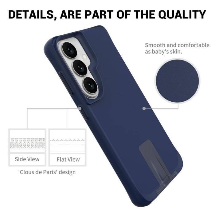OEM - Mobilskal för Samsung Galaxy S26 Plus Kickstand PC + TPU - Blå