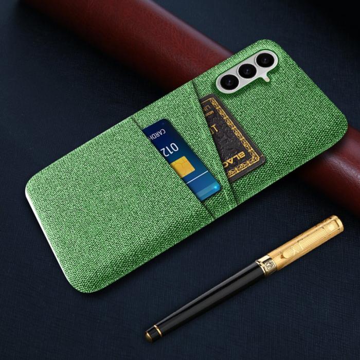 OEM - Mobilfodral för Samsung Galaxy S26 Plus Kläde + Hård PC - Grön