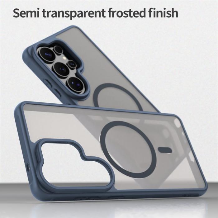 WANLONFENG - WANLONFENG Mobilskal för Samsung Galaxy S26 Ultra Magnetiskt PC + TPU - Blå