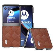 ABEEL - ABEEL Mobilskal till Motorola Razr 40 Ultra 5G PU L&auml;der - Brun