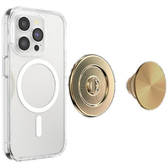 PopSockets - Popsockets MagSafe Grip Round Radial Guld Aluminium