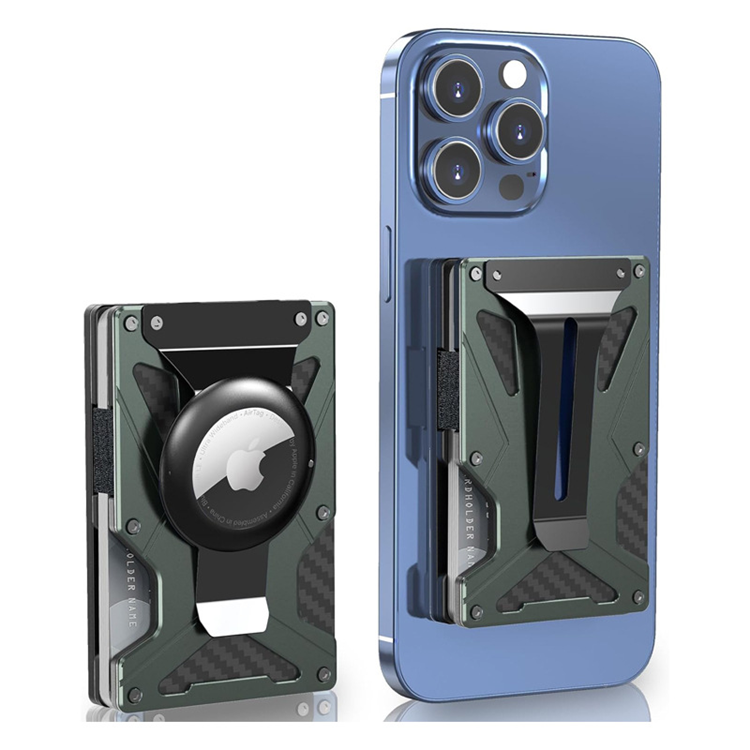 Magsafe Korthållare med AirTag & RFID (Military Grön) | 2353 | AlltMobil