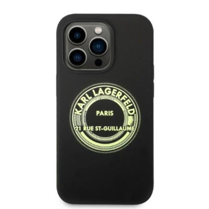UTGATT5 - Karl Lagerfeld iPhone 14 Pro Max Skal Silicone RSG - Svart